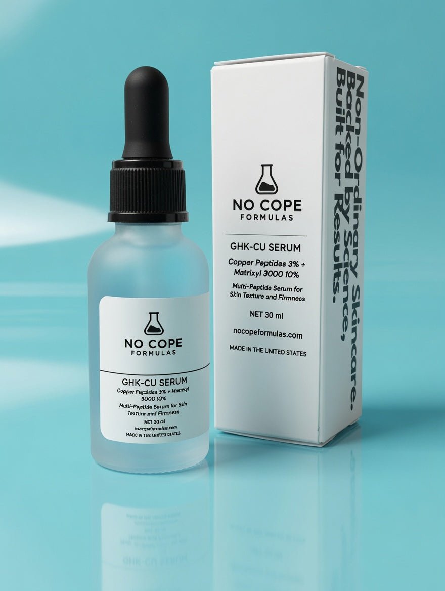 Copper Peptide 3% (GHK - Cu) + Multi Peptide Serum for Anti - Aging & Sensitive Skin - by No Cope Formulas | No Cope Formulas