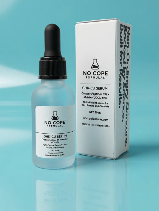 Copper Peptide 3% (GHK - Cu) + Multi Peptide Serum for Anti - Aging & Sensitive Skin - by No Cope Formulas | No Cope Formulas